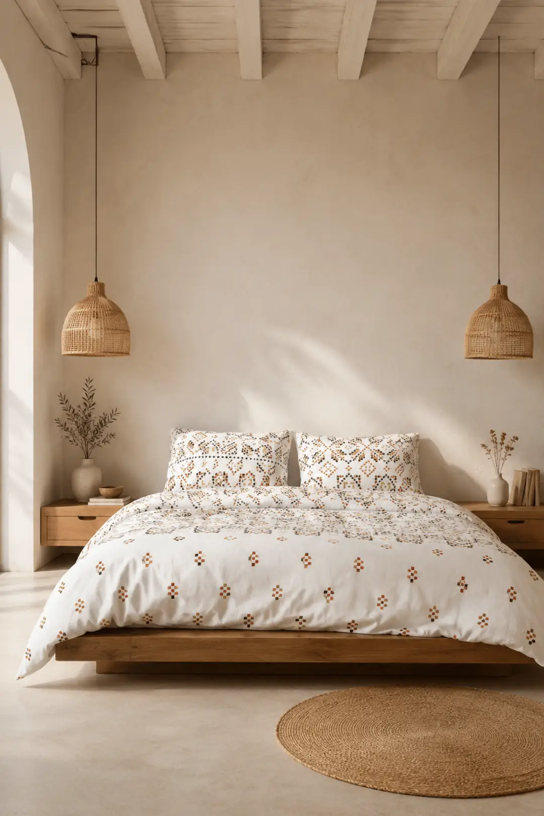 Cotton Collection Kışlık Pazen Çift Kişilik Nevresim Seti Boho Pearl 10