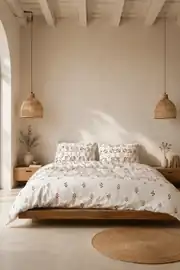 Cotton Collection Kışlık Pazen Çift Kişilik Nevresim Seti Boho Pearl 10