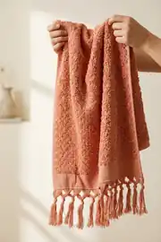 Cotton Collection Bukle Banyo Havlusu Peşkir Gül Kurusu 70x150 cm 2