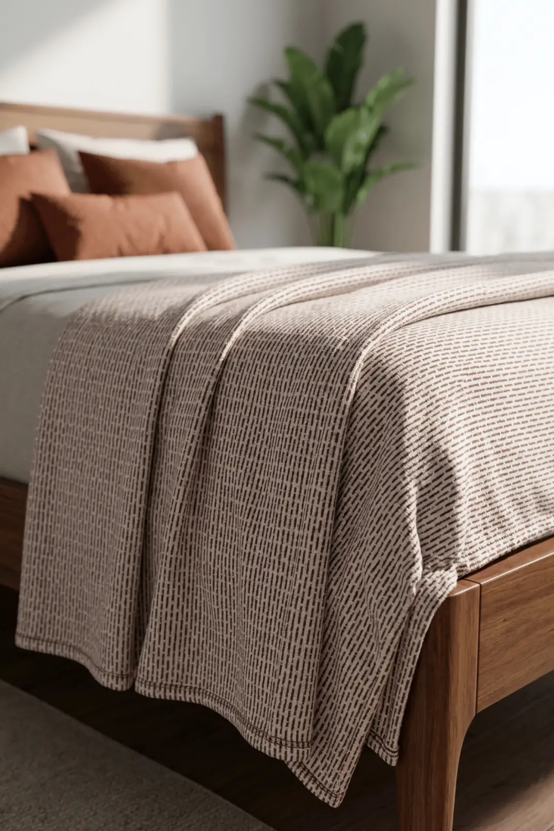 Cotton Collection Dash Tek Kişilik Pike Kahve 160x230 cm 4