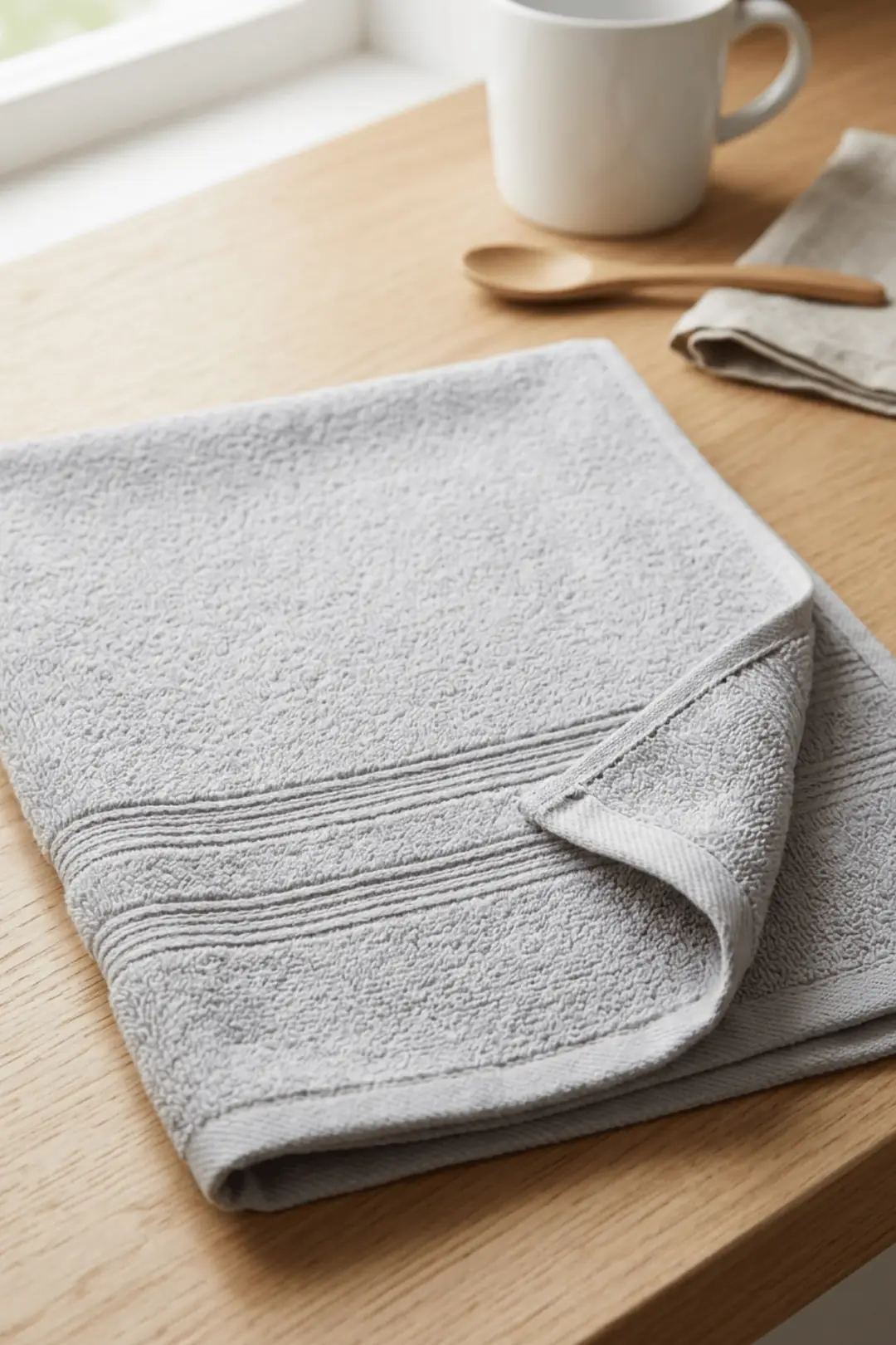 Cotton Collection Mutfak Havlusu Açık Gri 30x50 cm 3