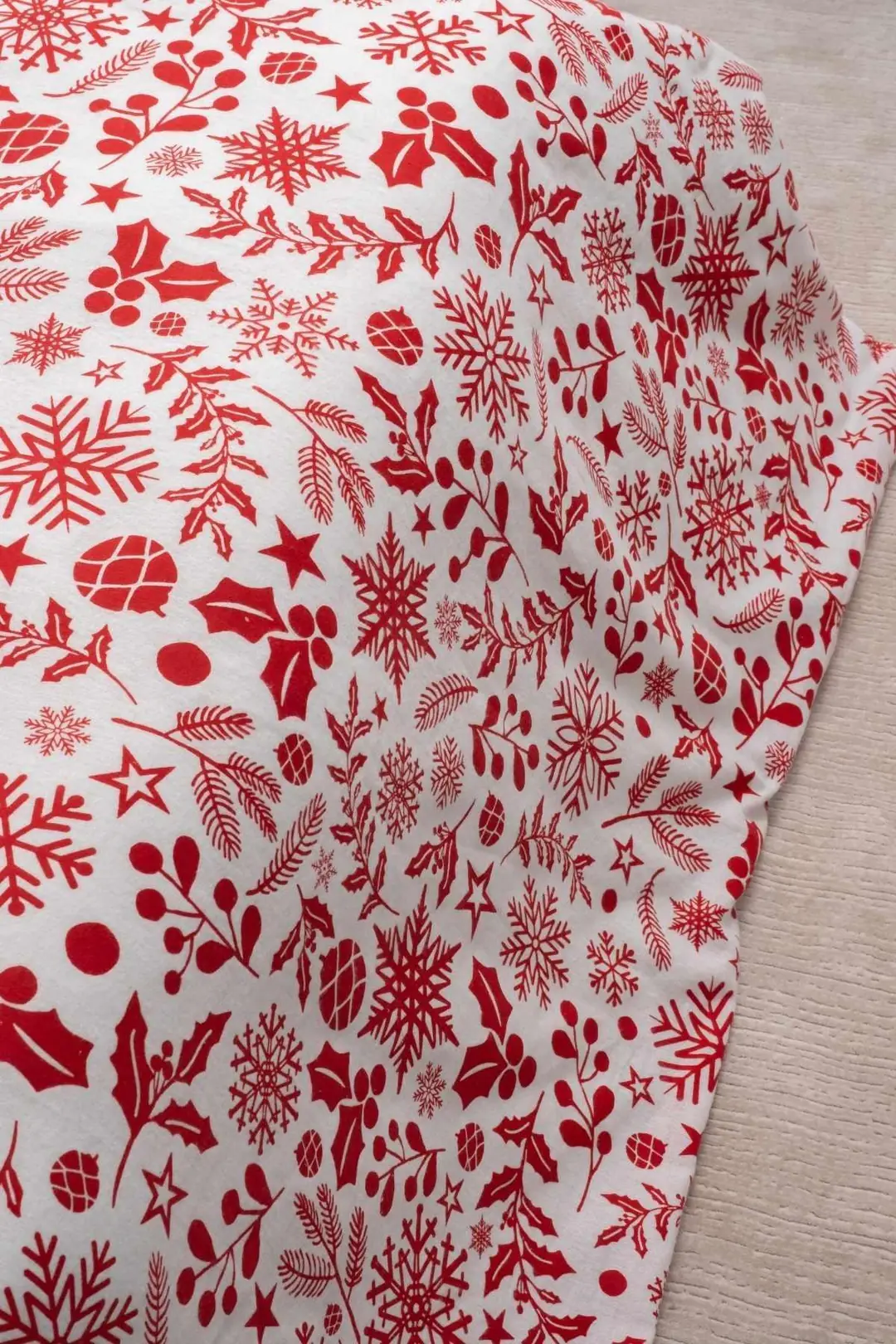 Cotton Collection Kışlık Pazen Tek Kişilik Nevresim Seti Floral 5