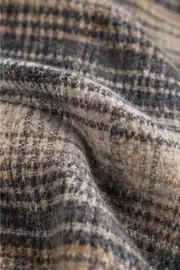 La Notte Scotch Pamuklu Trendy Çift Kişilik Battaniye Gri 4