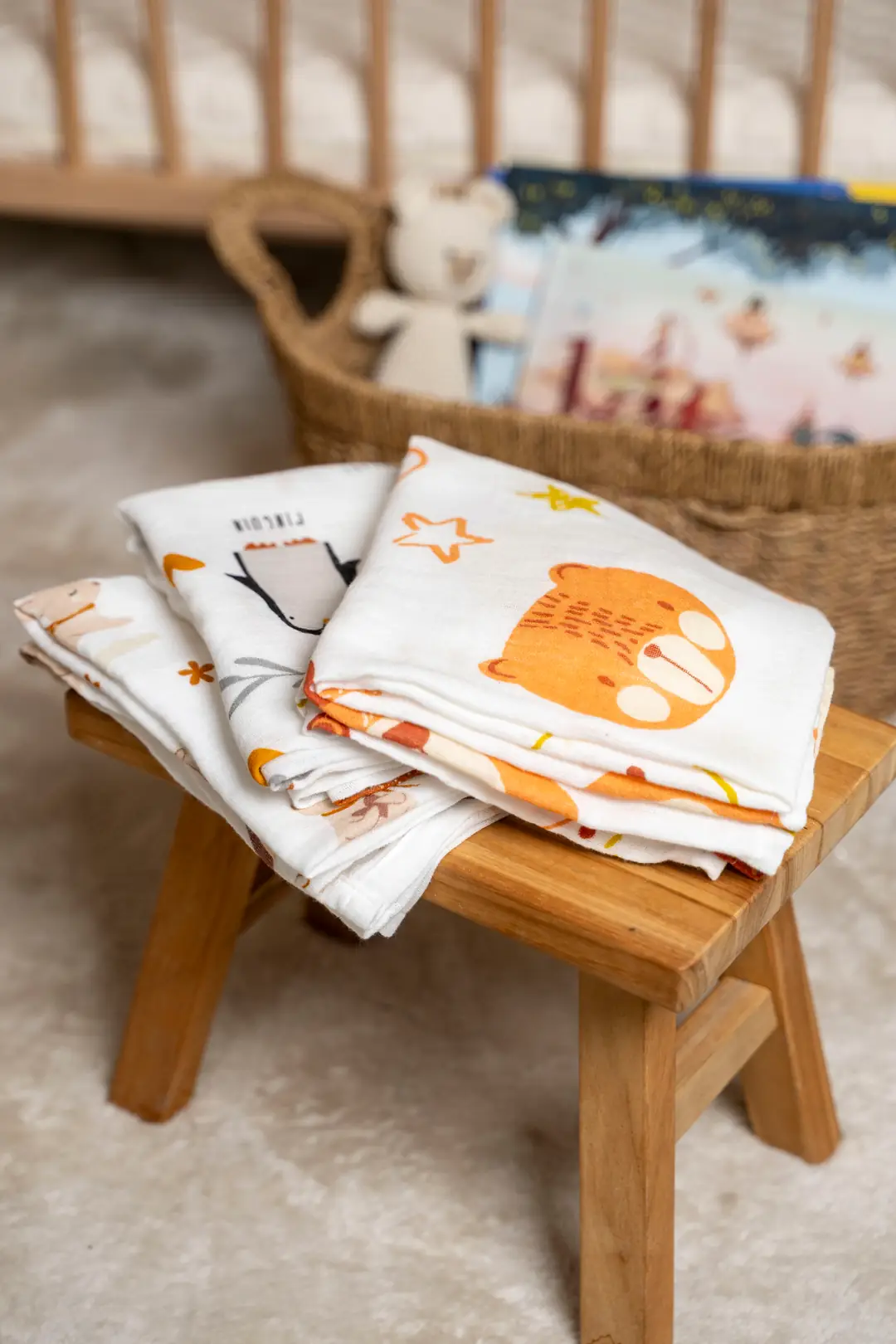 Cotton Collection Bebek 3'lü Müslin Set Douce 3