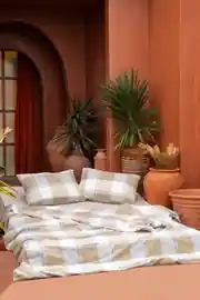 Kışlık Pazen Tek Kişilik Nevresim Takımı Beige 1