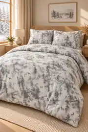 Cotton Collection Flanel Çift Kişilik Nevresim Seti Efect 2