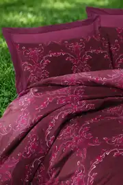 Lanotte Saten Tek Kişilik Nevresim Takımı Valse Fuşya 2