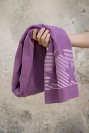 Cotton Collection Bukle Plaj Havlusu Yıldız Mor 3