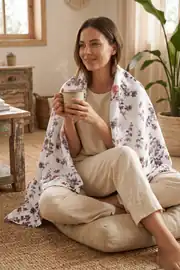 Cotton Collection Tek Kişilik Pike Flora 3