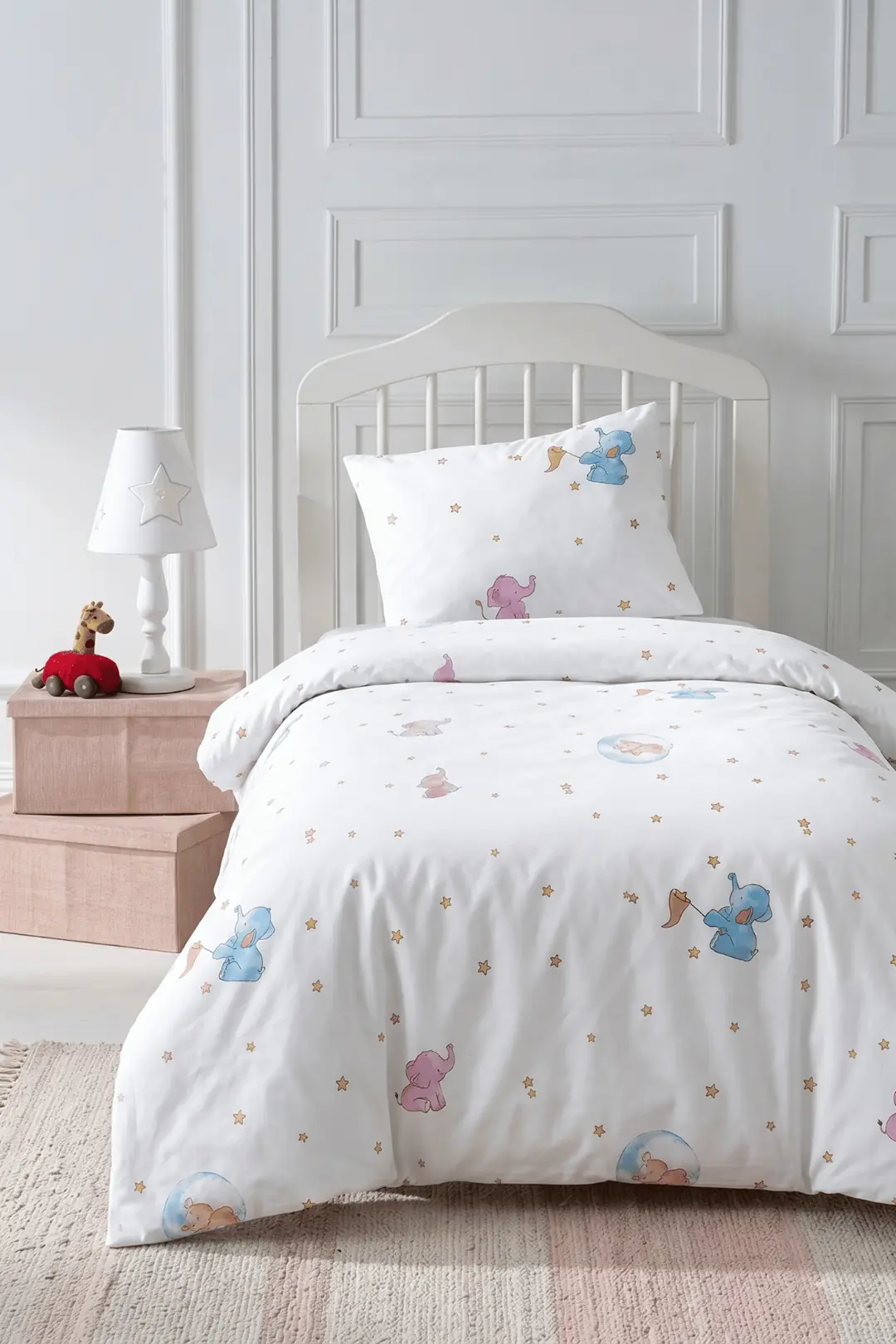 Cotton Collection Ranforce Bebe Çarşaf Yastık Kılıfı Little Baby