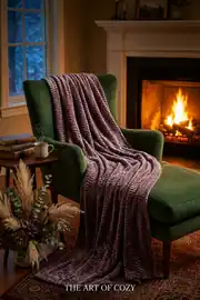 La Notte Soft Elegant Tek Kişilik Battaniye Mürdüm 3
