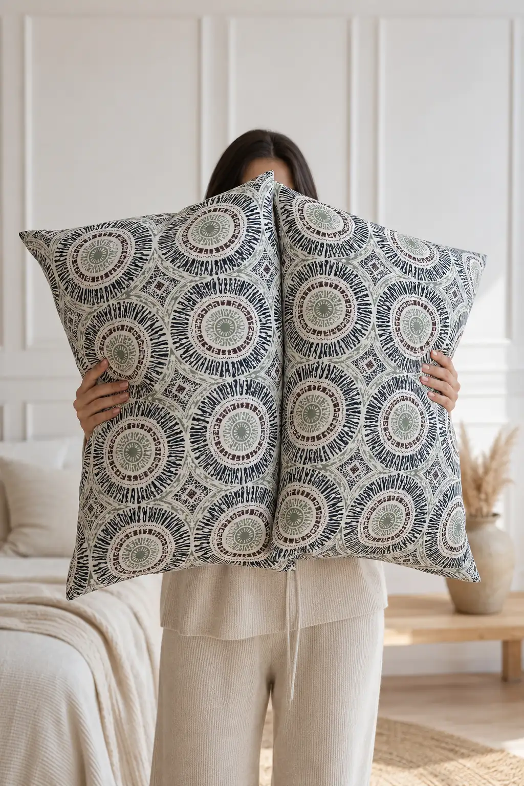 Cotton Collection Ranforce 2'li Yastık Kılıfı Lunera Çok Renkli