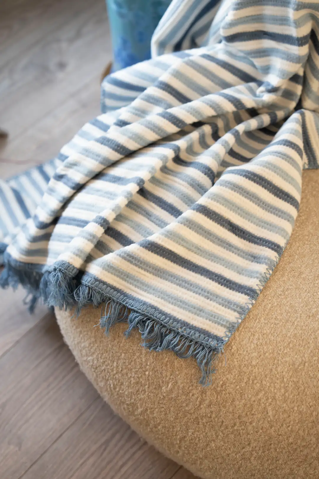 Cotton Collection Tv Battaniyesi İndigo 130 x 170 4