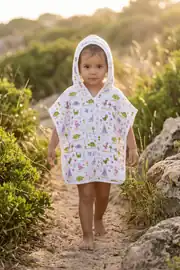 La Notte Tiny Rox %100 Pamuk Müslin Bebek & Çocuk Panço Havlu (0-3 Yaş) 1