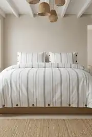 Cotton Collection Çift Kişilik Çizgili Nevresim Seti Solinea 2