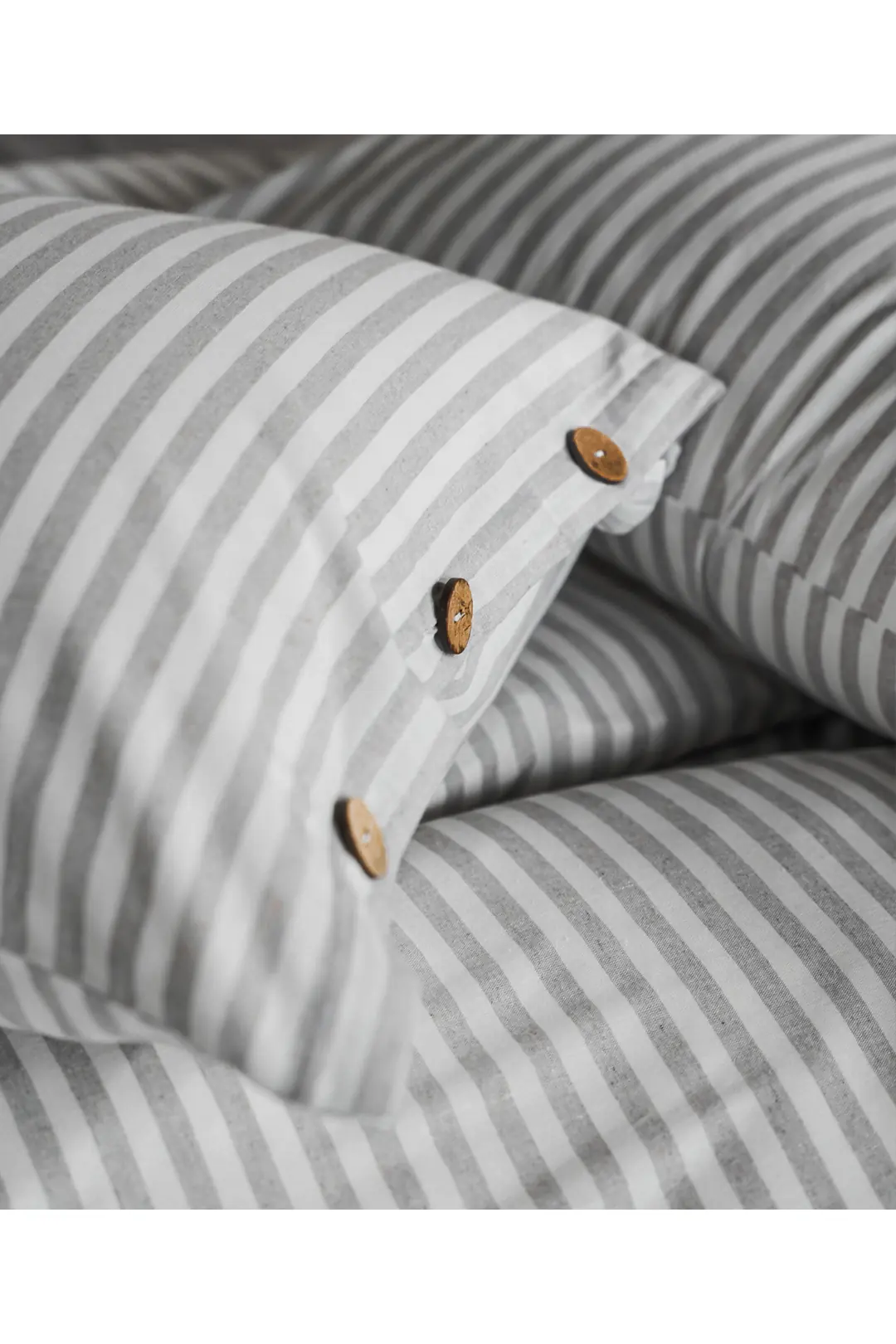 Cotton Collection Tek Kişilik Çizgili Nevresim Seti Reveboheme 9