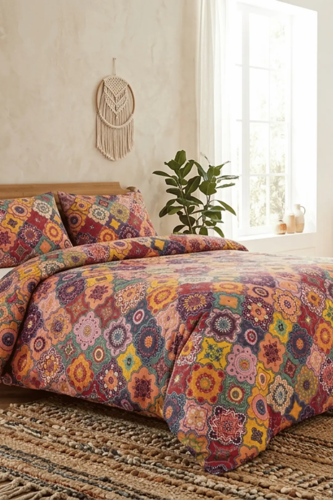 Cotton Collection Çift Kişilik Nevresim Seti Harmoni