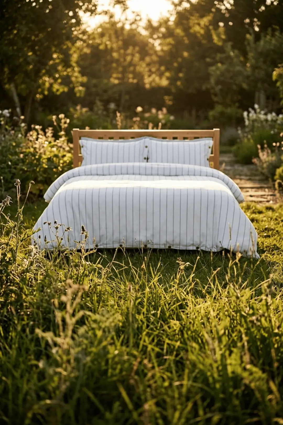 Cotton Collection Tek Kişilik Çizgili Nevresim Seti Rayuna 5