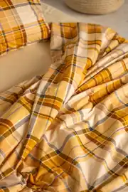 Kışlık Pazen Çift Kişilik Nevresim Takımı Yellow Beige 4