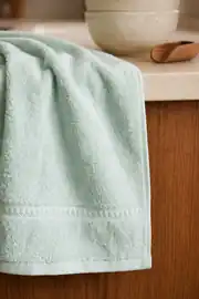 Cotton Collection Bukle Mutfak Havlusu Bordürlü Mint 5