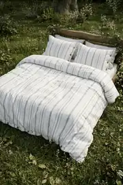 Cotton Collection Çift Kişilik Çizgili Nevresim Seti Solinea 3