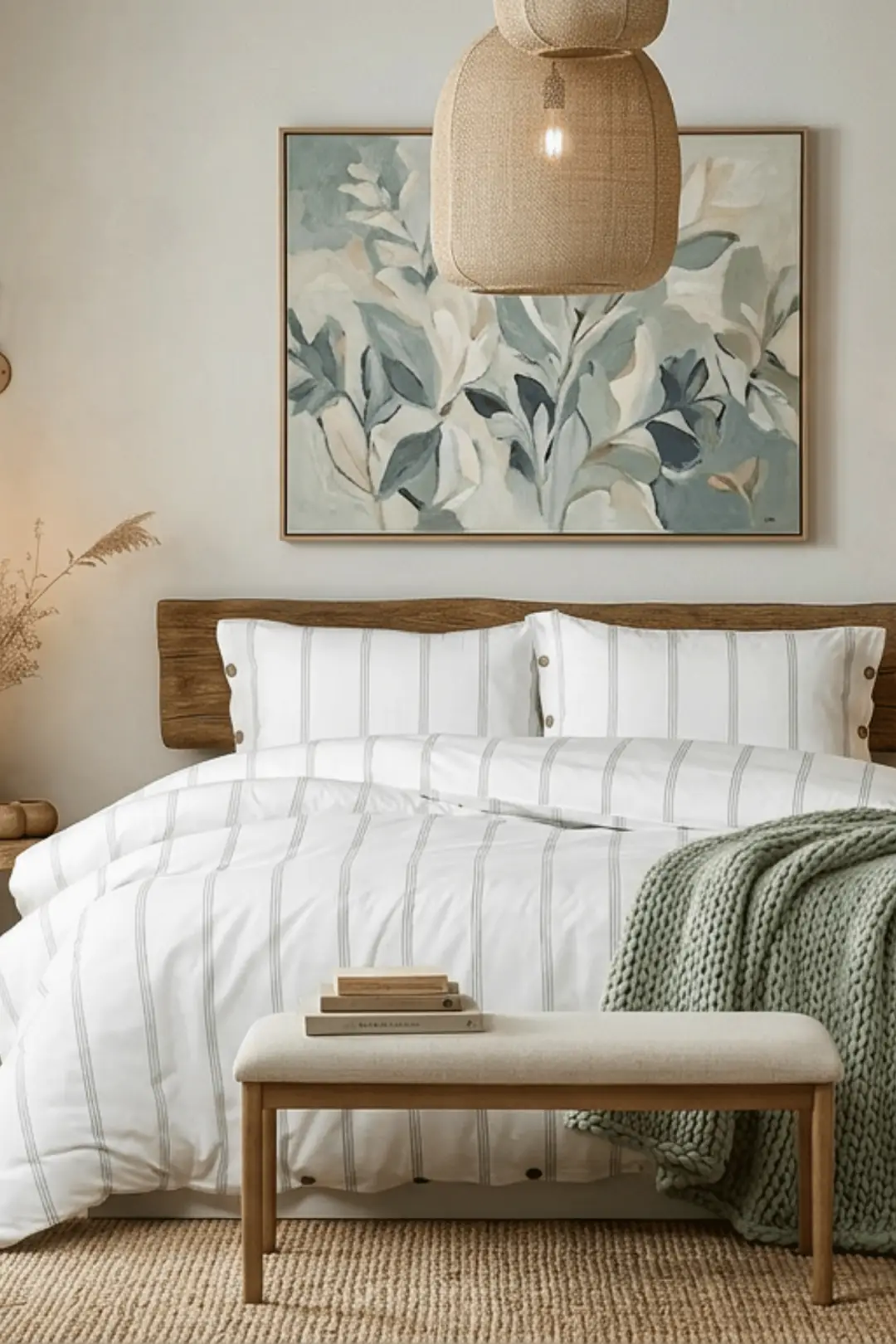 Cotton Collection Çift Kişilik Çizgili Nevresim Seti Seroya
