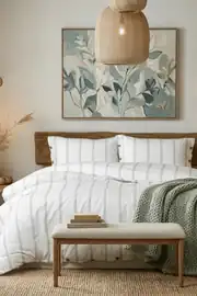 Cotton Collection Çift Kişilik Çizgili Nevresim Seti Seroya 1