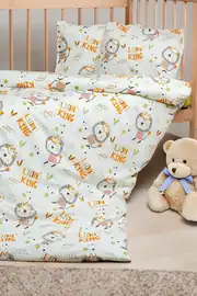 Cotton Collection %100 Pamuk Bebek Nevresim Takımı Lion 4