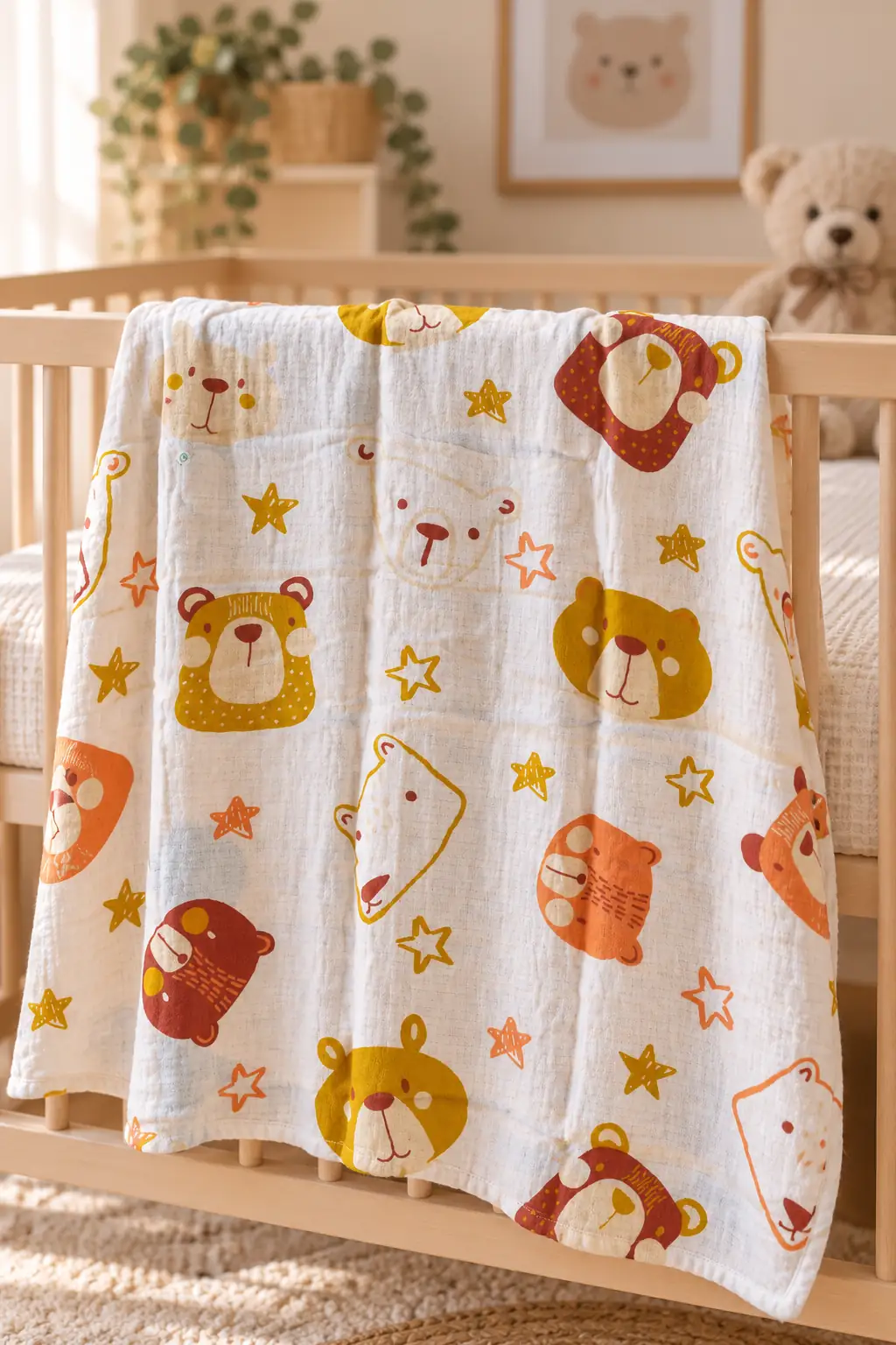 Cotton Collection Müslin Bebek Örtü Little Bears