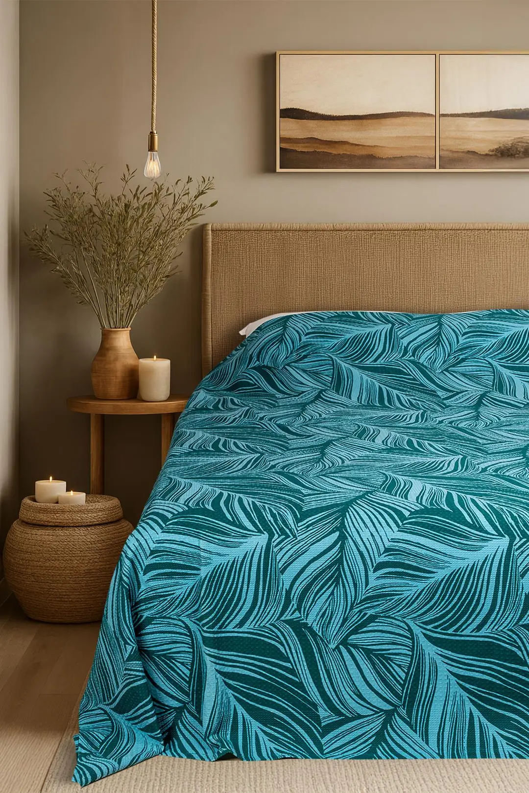 Cotton Collection Tek Kişilik Yatak Örtüsü Meris 4
