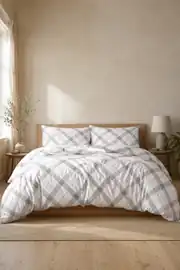 Cotton Collection Ranforce Çift Kişilik Nevresim Seti Grey Red 7