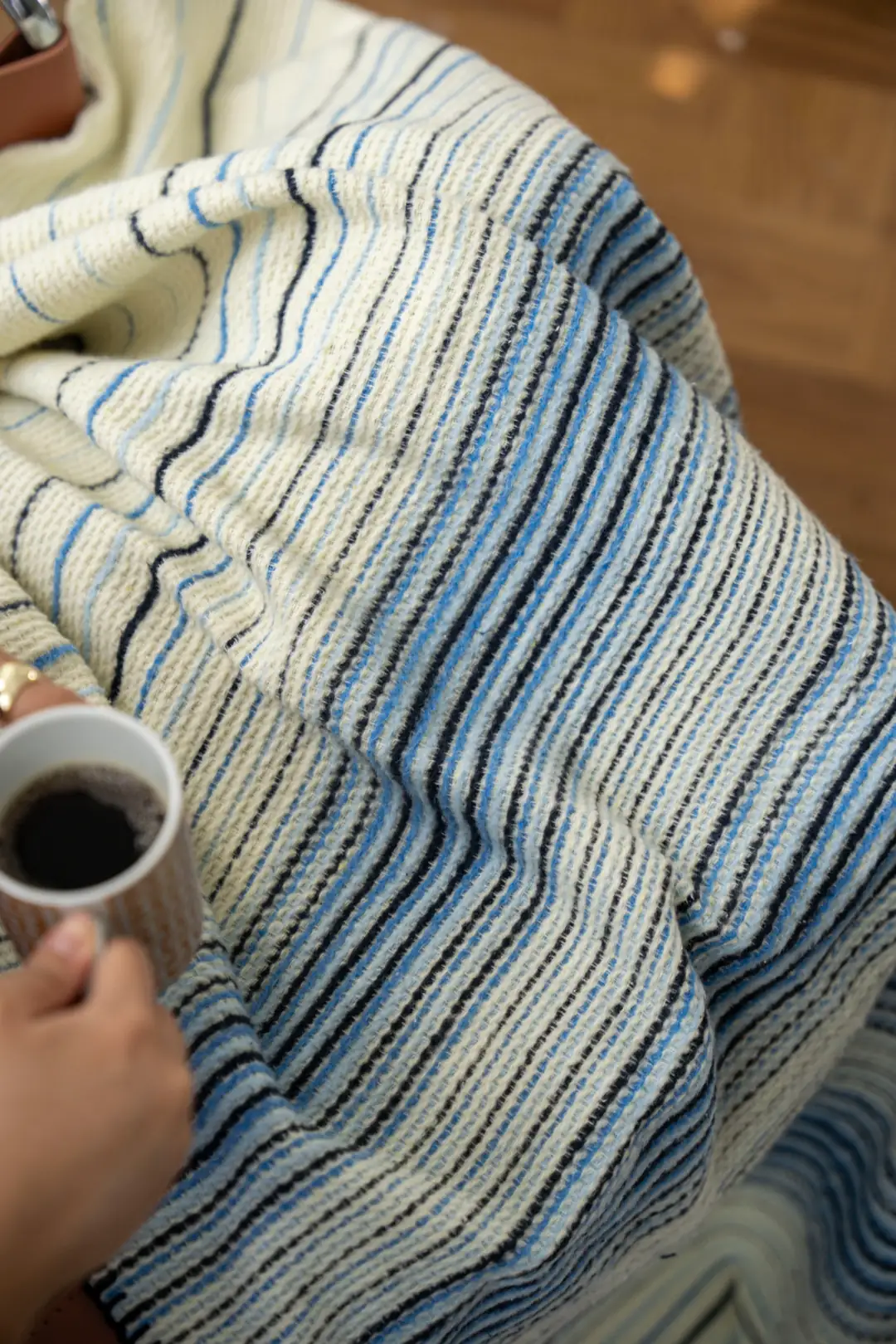 Cotton Collection New Line Pamuklu TV Battaniyesi Mavi 5