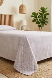 Cotton Collection Dash Tek Kişilik Pike Mor 160x230 cm 2