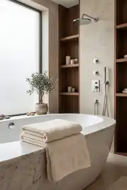Cotton Collection Banyo Havlusu Krem 3