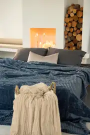 La Notte Çift Kişilik Battaniye Denim 5