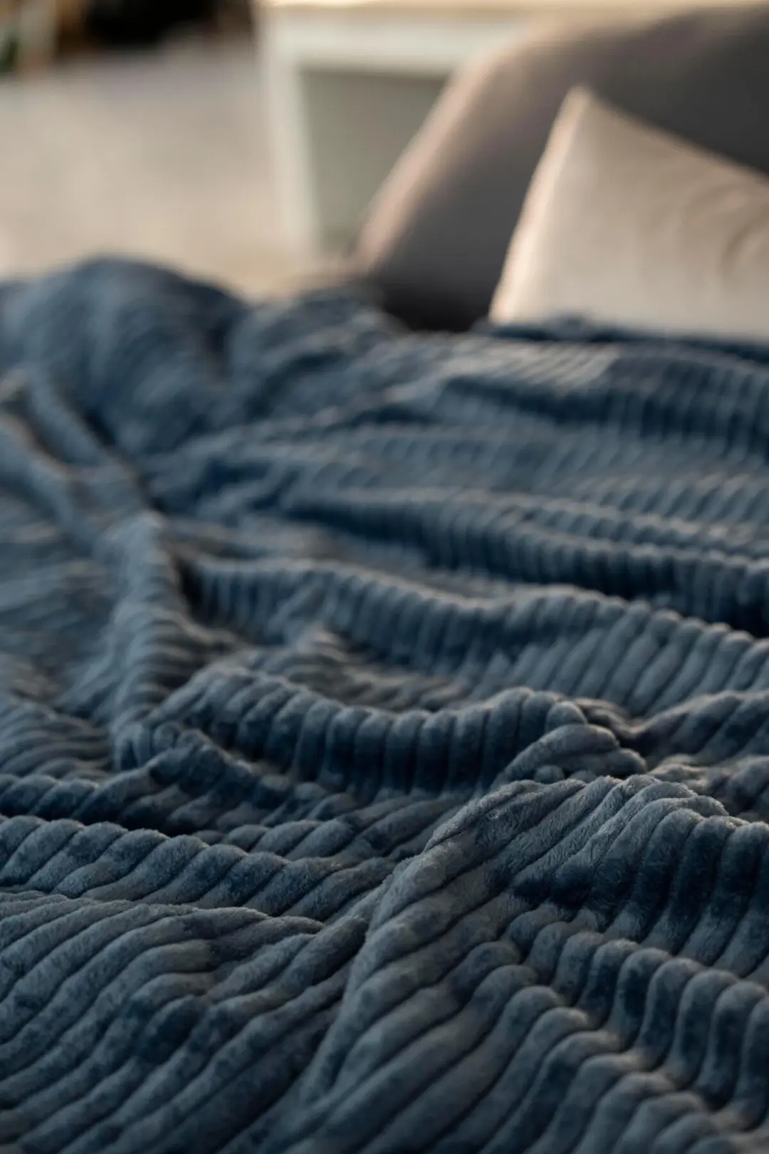 La Notte Tek Kişilik Battaniye Denim 4