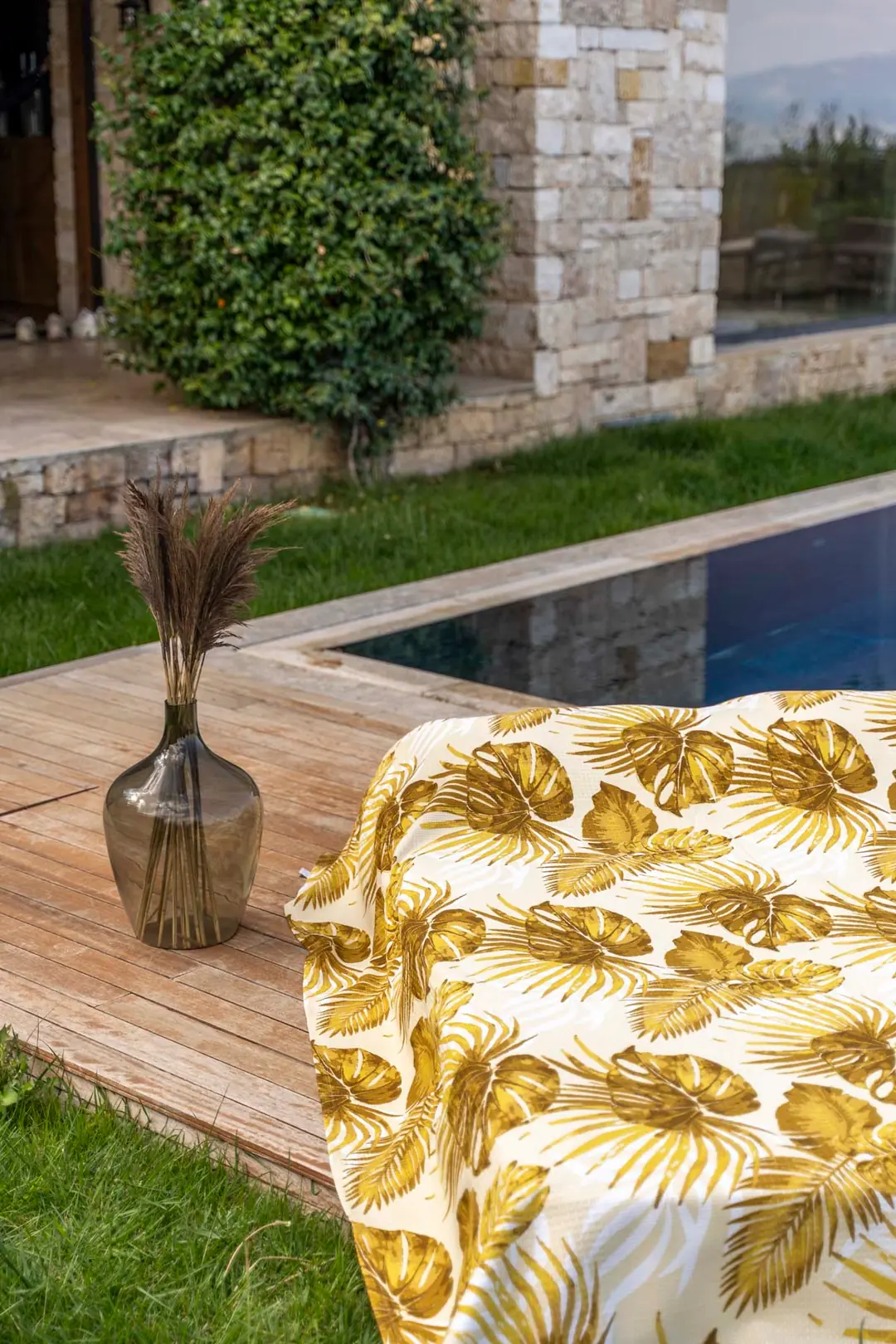 Cotton Collection Çift Kişilik Yatak Örtüsü Palmera 7