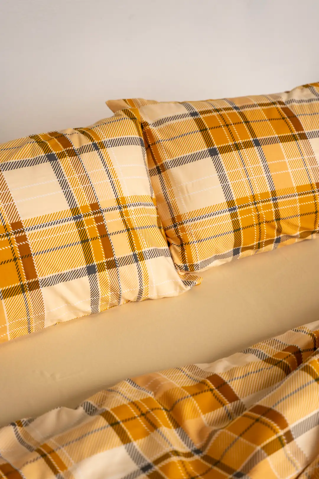 Kışlık Pazen Çift Kişilik Nevresim Takımı Yellow Beige 2