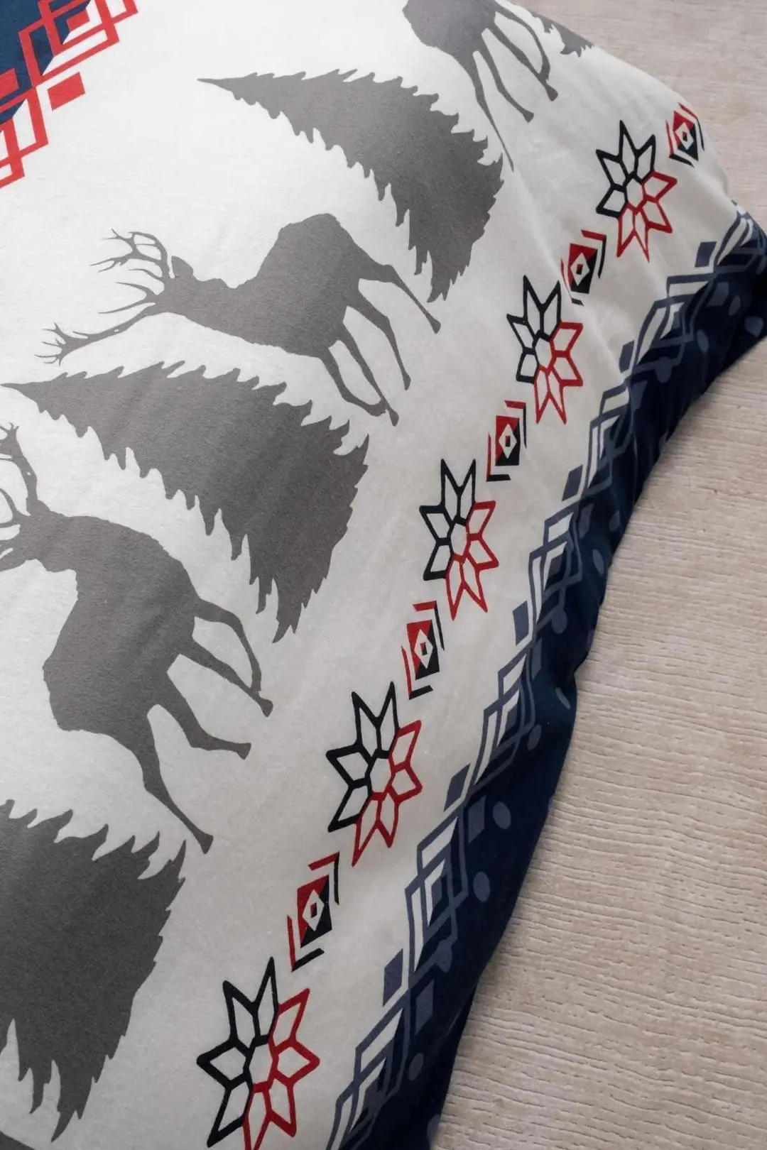 Cotton Collection Kışlık Pazen Çift Kişilik Nevresim Seti Winter 7