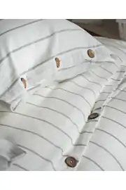 Cotton Collection Çift Kişilik Çizgili Nevresim Seti Rayuna 6