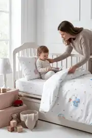 Cotton Collection Ranforce Bebe Çarşaf Yastık Kılıfı Little Baby 2