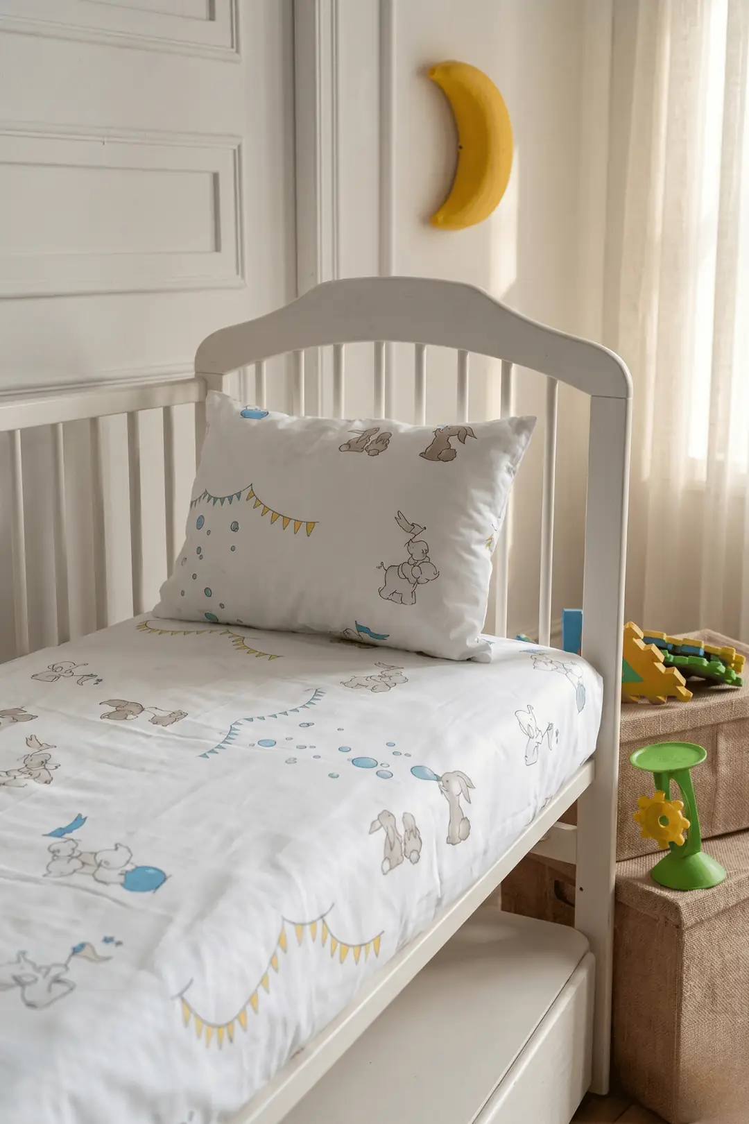 Cotton Collection Ranforce Bebe Çarşaf Yastık Kılıfı Mine Baby