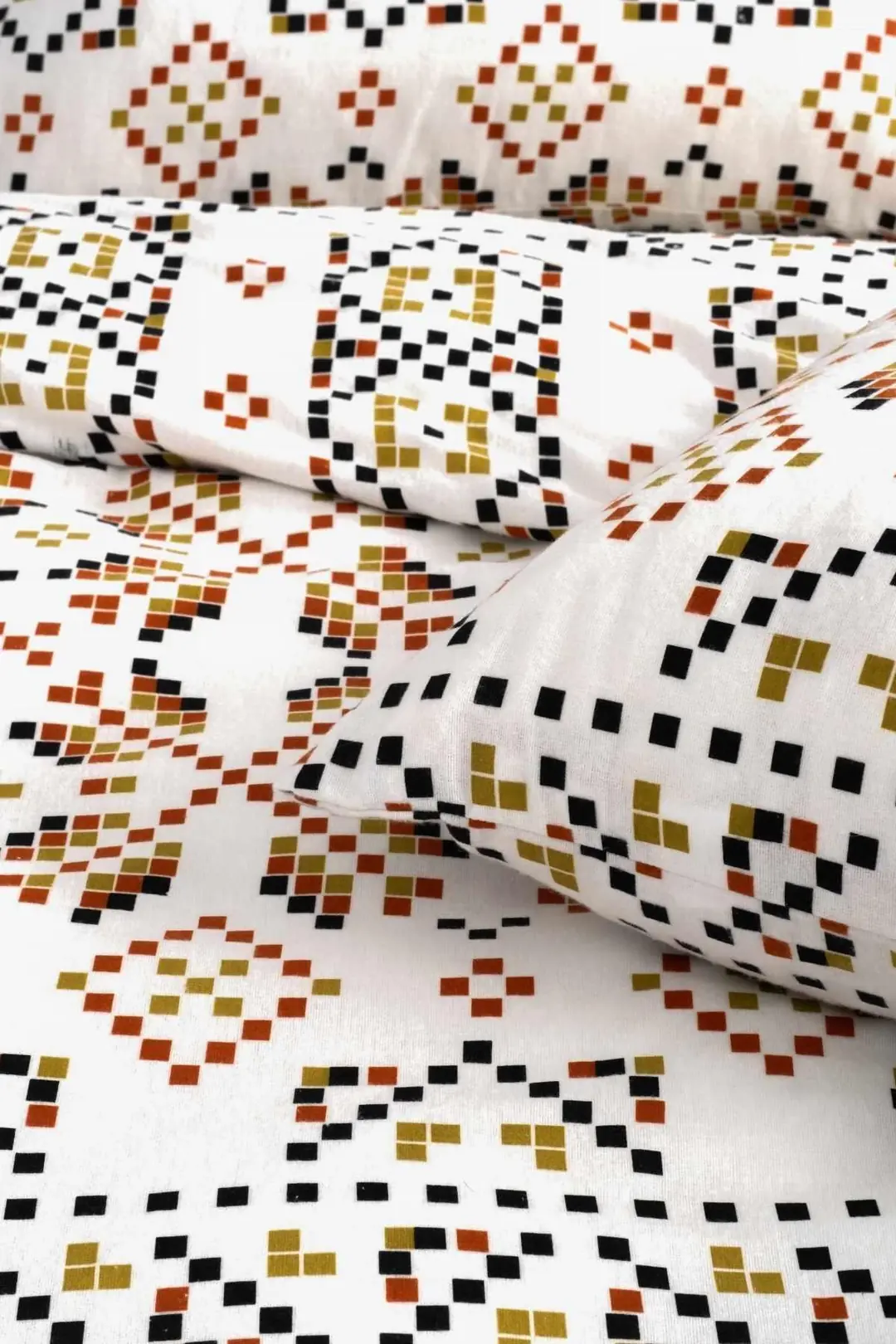 Cotton Collection Kışlık Pazen Tek Kişilik Nevresim Seti Boho Pearl 10