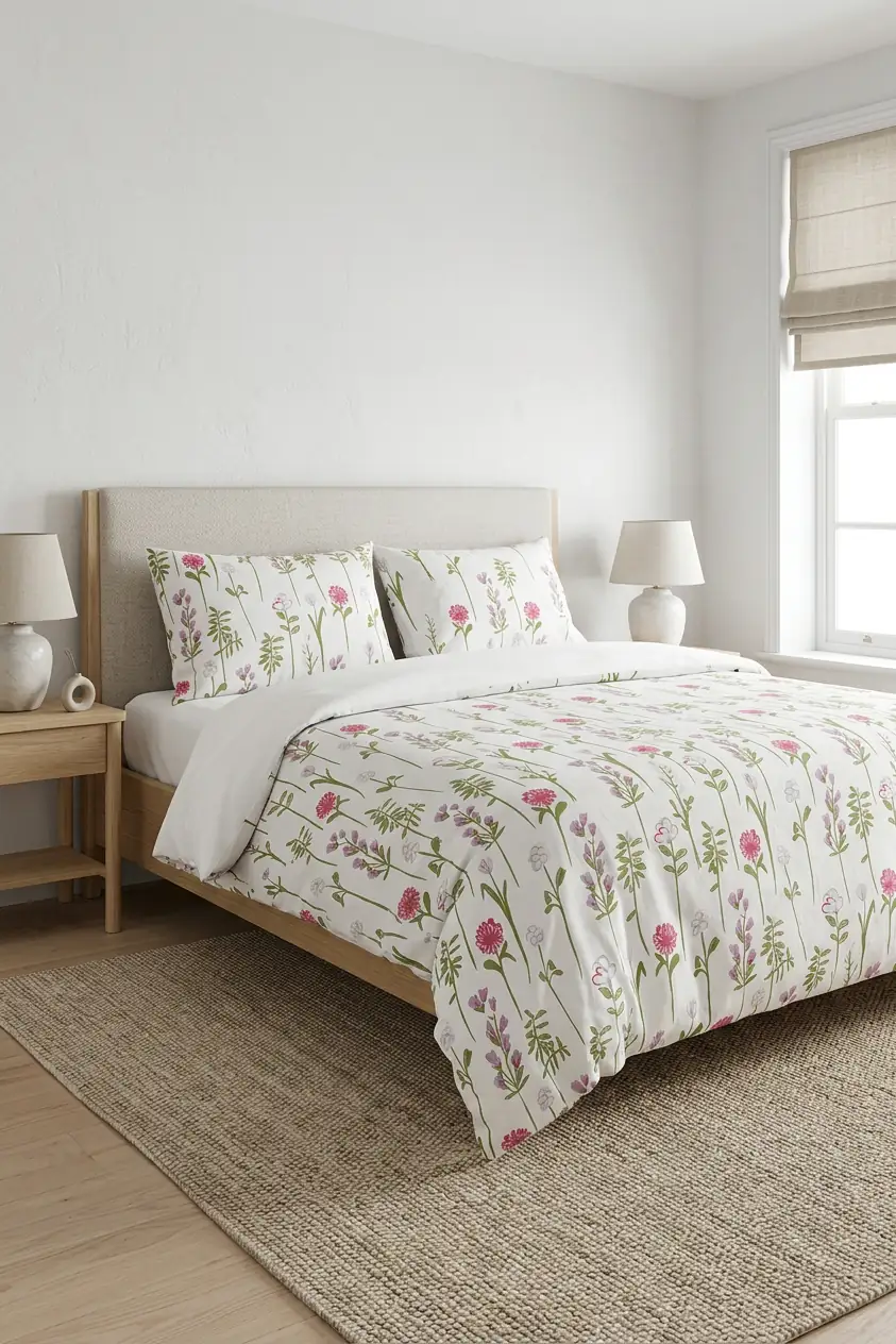 Cotton Collection Tek Kişilik Nevresim Seti Fleur 3