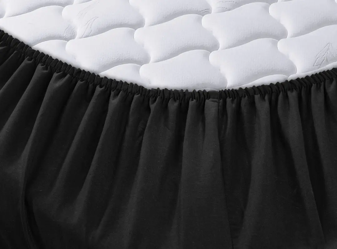 Cotton Collection Ranforce Çift Kişilik Fitted Düzboya Siyah