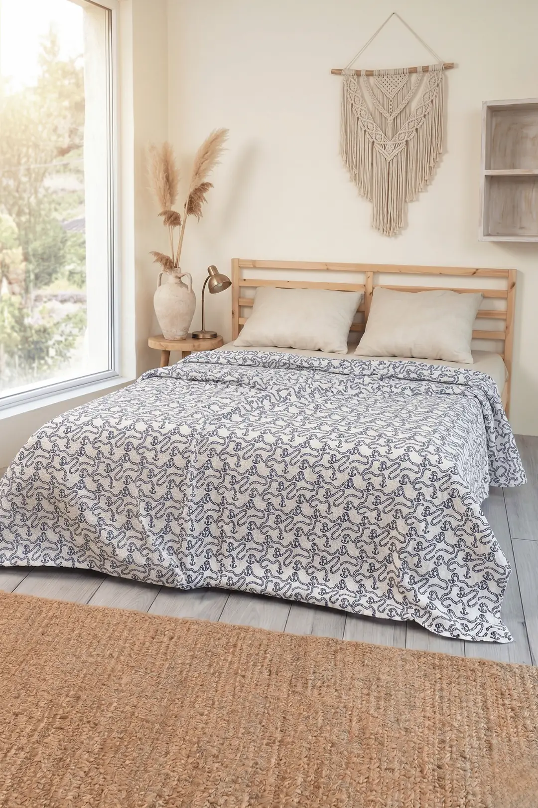 Cotton Collection Çift Kişilik Pike Çapa 3