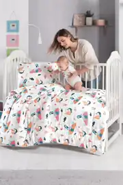 Lanotte Ranforce Bebe Yorgan+Yastık Kılıfı Denizkızı 4