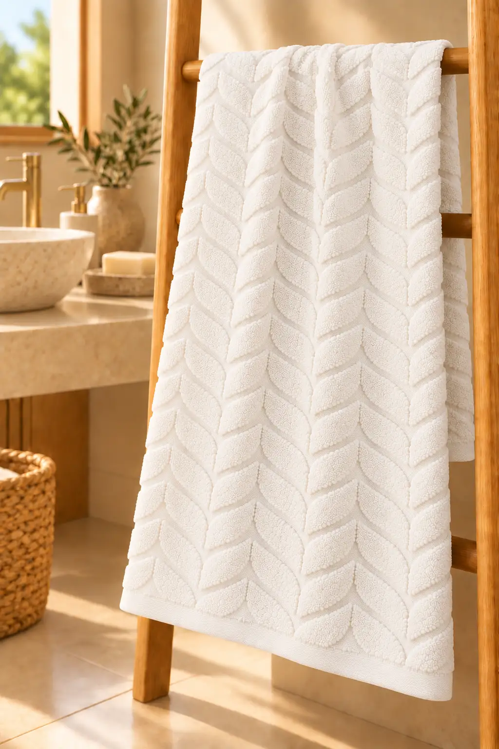 Cotton Love Banyo Havlusu Krem