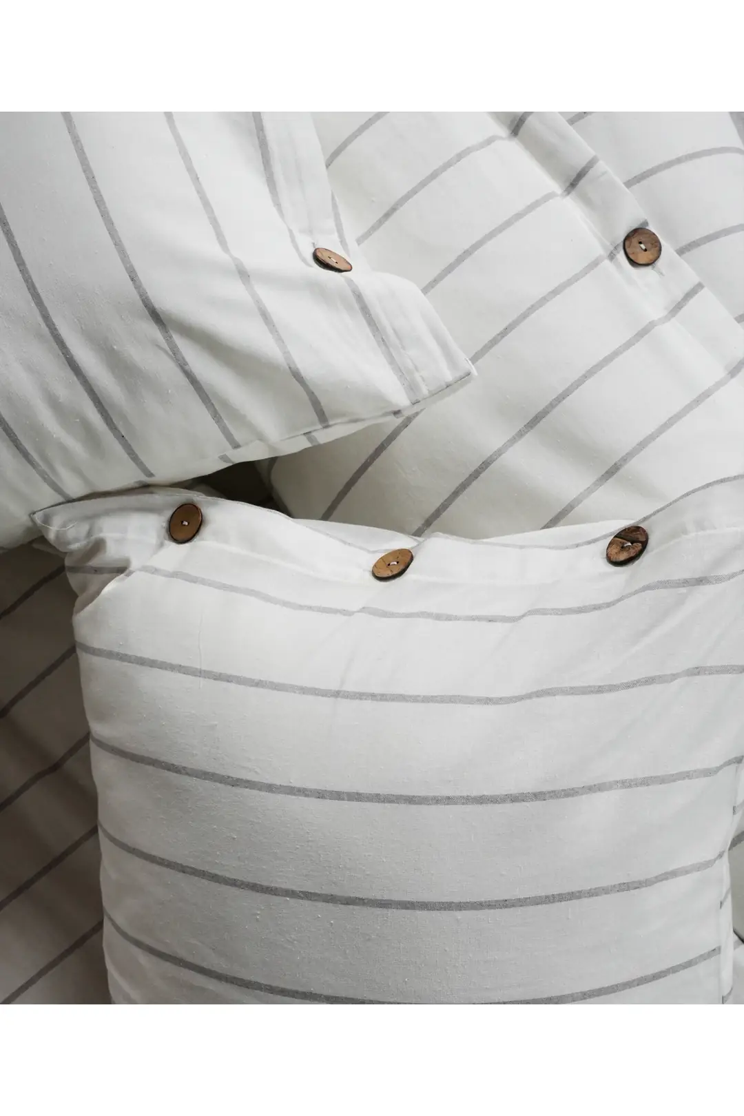 Cotton Collection Çift Kişilik Çizgili Nevresim Seti Rayuna 5