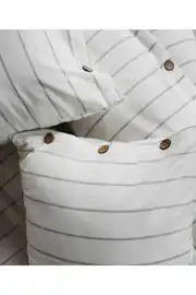 Cotton Collection Çift Kişilik Çizgili Nevresim Seti Rayuna 5